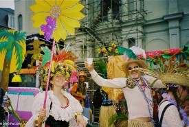 Despite the trappings of legitimacy, the krewe is still very much a gonzo, grassroots affair. —<em>Photo ©Pat Jolly</em> 