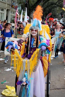 Responding to a spiritual calling, she envisioned a krewe that would delve into the roots of Carnival by recreating the communal ecstasy of ancient Dionysian rites.