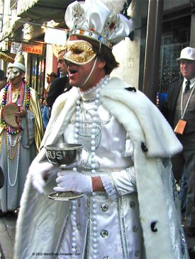 Whereas Rex, also known as the King of Carnival, appears on Mardi Gras unmasked, the identity of Comus, the namesake god of the prototypical blue-blood krewe, is never publicly revealed.