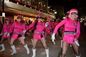 Camel Toe Steppers strutting in the Krewe of Muses Parade