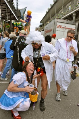 In laissez-faire New Orleans, the deranged antics of this “drinking club with a running problem” blend easily with the carnivalesque milieu.