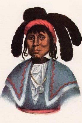 Hand-colored lithograph of Seminole Chief Miconopy