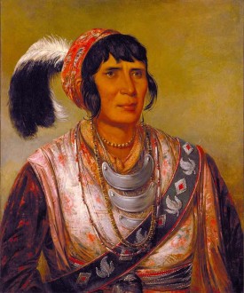 Oil-on-canvas portrait of Osceola