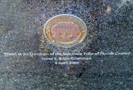 Seminole plaque dedicated in 2000