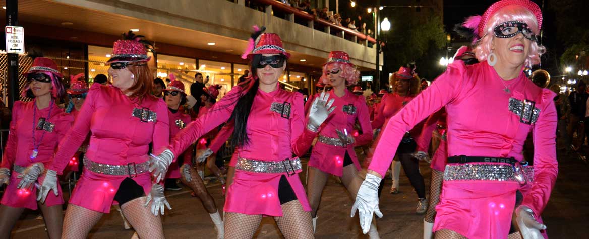 Camel Toe Steppers strutting in the 2015 Krewe of Muses parade
