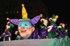 Jesters' Jazz float in the 2012 Knights of Babylon parade