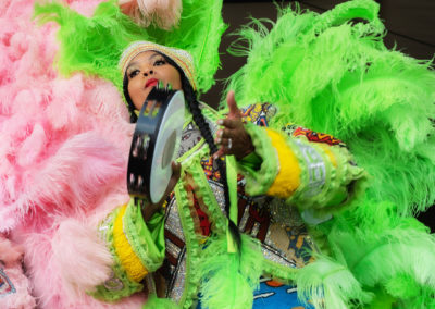 Creole Wild West Queen Melissa "Missy" Bean-Tanner performing at the 2022 New Orleans Jazz and Heritage Festival